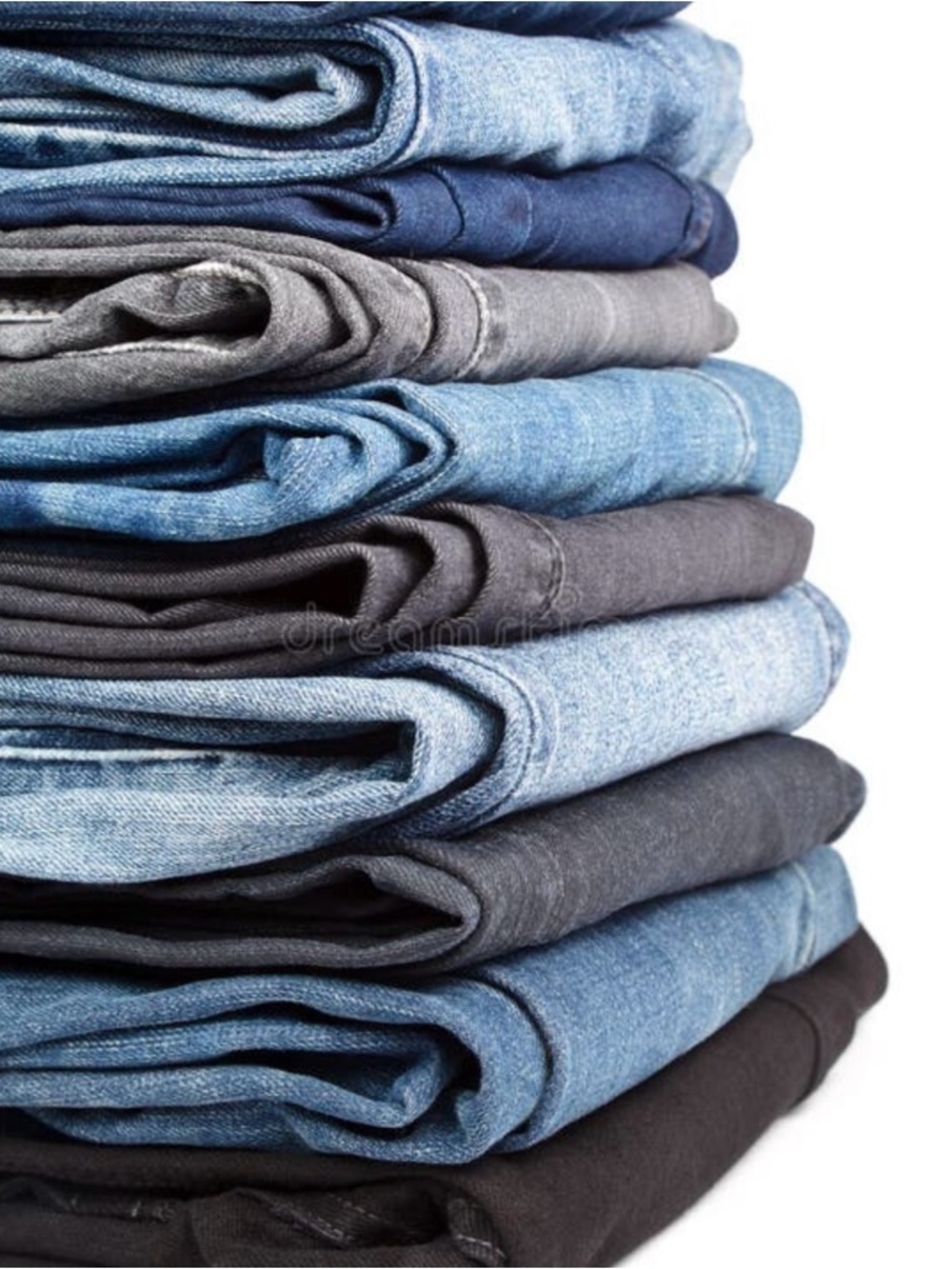 5 Pound Box of Mixed Denim